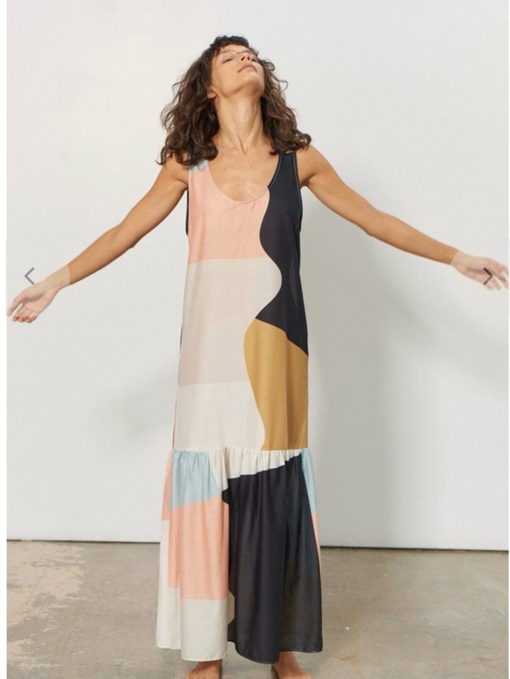 Mara Hoffman Valentina Neapolitan Print Organic Cotton Coverup Maxi Dress